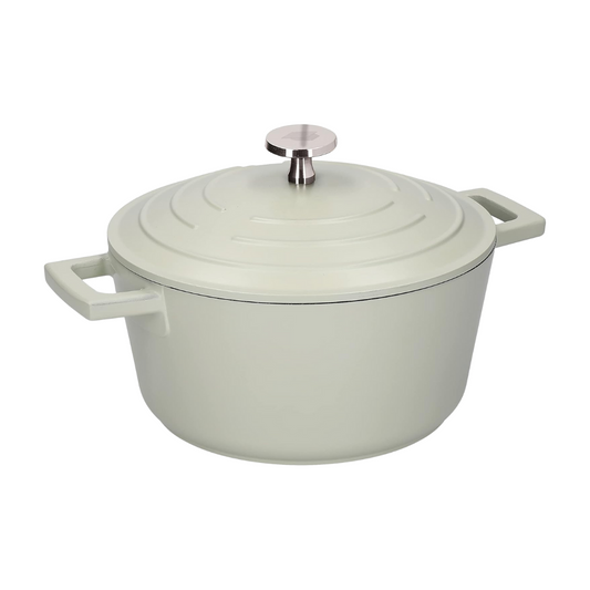 MasterClass 5L Casserole Dish with Lid – 28cm Cast Aluminium, Mint