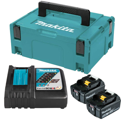 Makita 18V Battery & Charger Set – Includes Carry Case | Portable Power Solution
