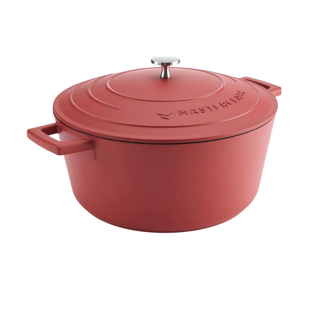 MasterClass 5L Deep Casserole Dish with Lid – 28cm Lightweight Cast Aluminium, Induction & Oven Safe