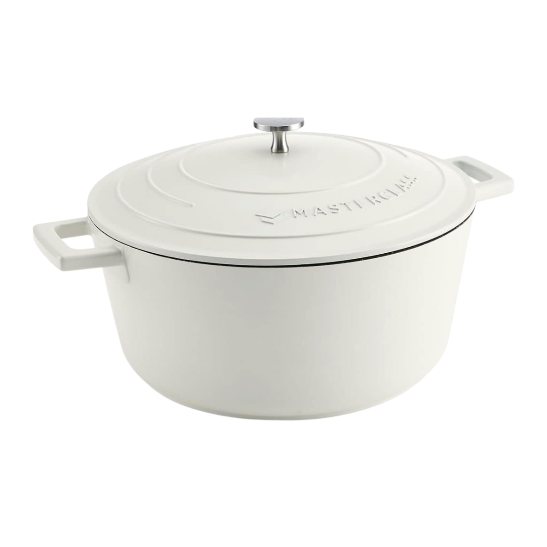 MasterClass 5L Deep Casserole Dish with Lid – 28cm Lightweight Cast Aluminium, Induction & Oven Safe
