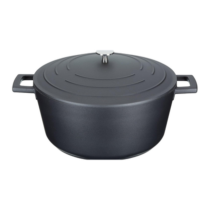 MasterClass 5L Deep Casserole Dish with Lid – 28cm Lightweight Cast Aluminium, Induction & Oven Safe